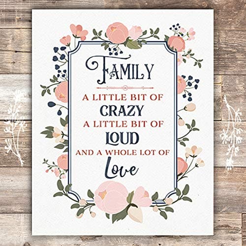 Family In A Nutshell Art Print - Unframed - 8x10 - Dream Big Printables