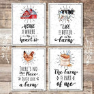 Farmhouse Wall Art Prints (Set of 4) - 8x10s - Dream Big Printables