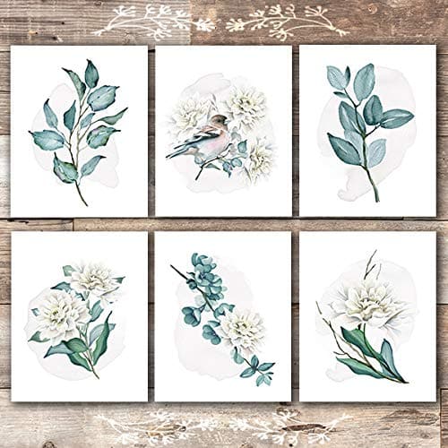 Floral Branches and Leaves Wall Art - (Set of 6) - 8x10s - Dream Big Printables