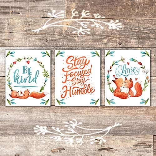 Fox Quotes Art Prints (Set of 3) - Unframed - 8x10s - Dream Big Printables