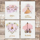 French Culture Art Set (Set of 4) - Unframed - 8x10s - Dream Big Printables