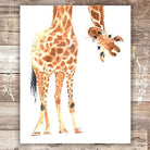 Giraffe Wall Art Print - Unframed - 8x10 - Dream Big Printables