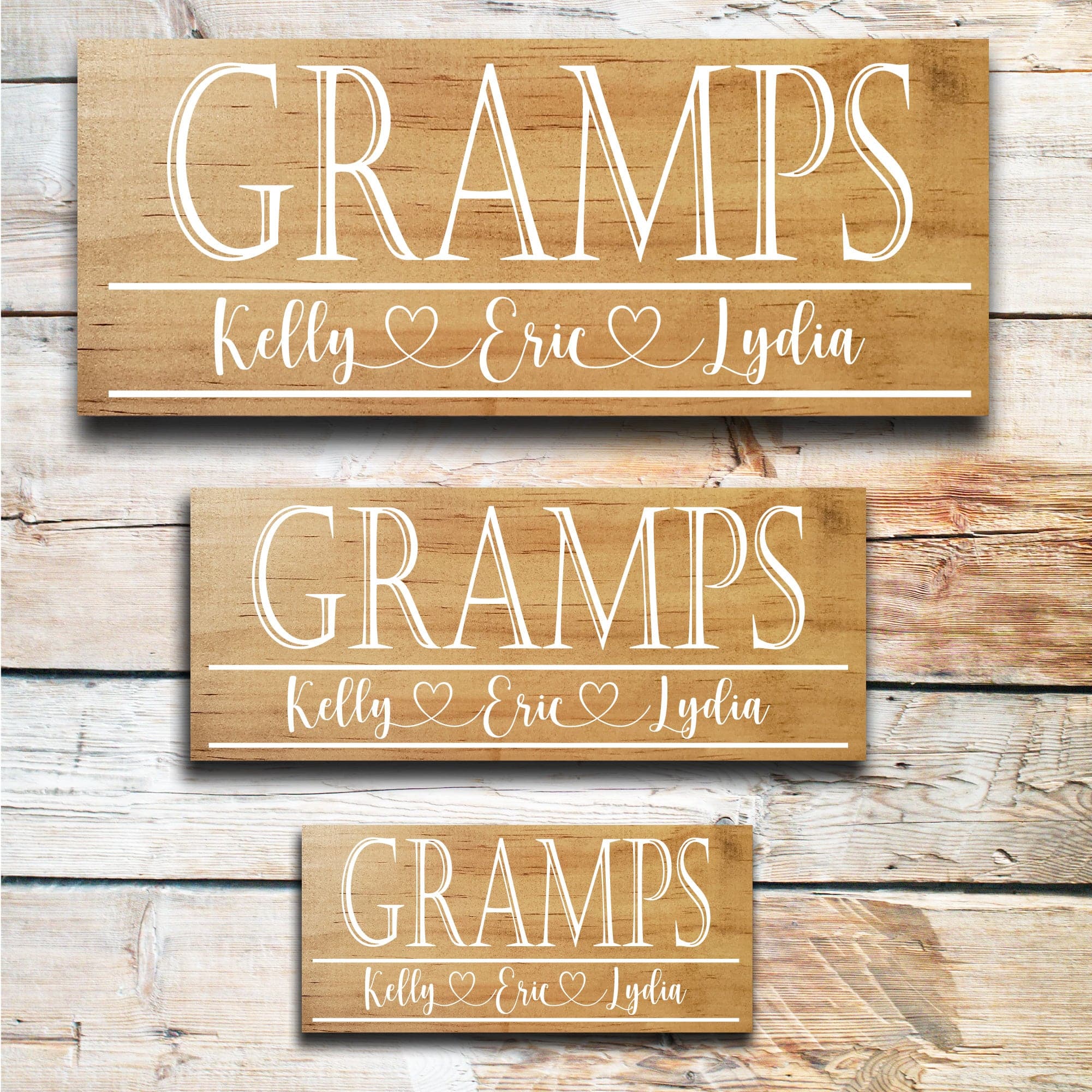 Gramps - Custom Father's Day Sign - Dream Big Printables