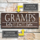 Gramps - Custom Father's Day Sign - Dream Big Printables