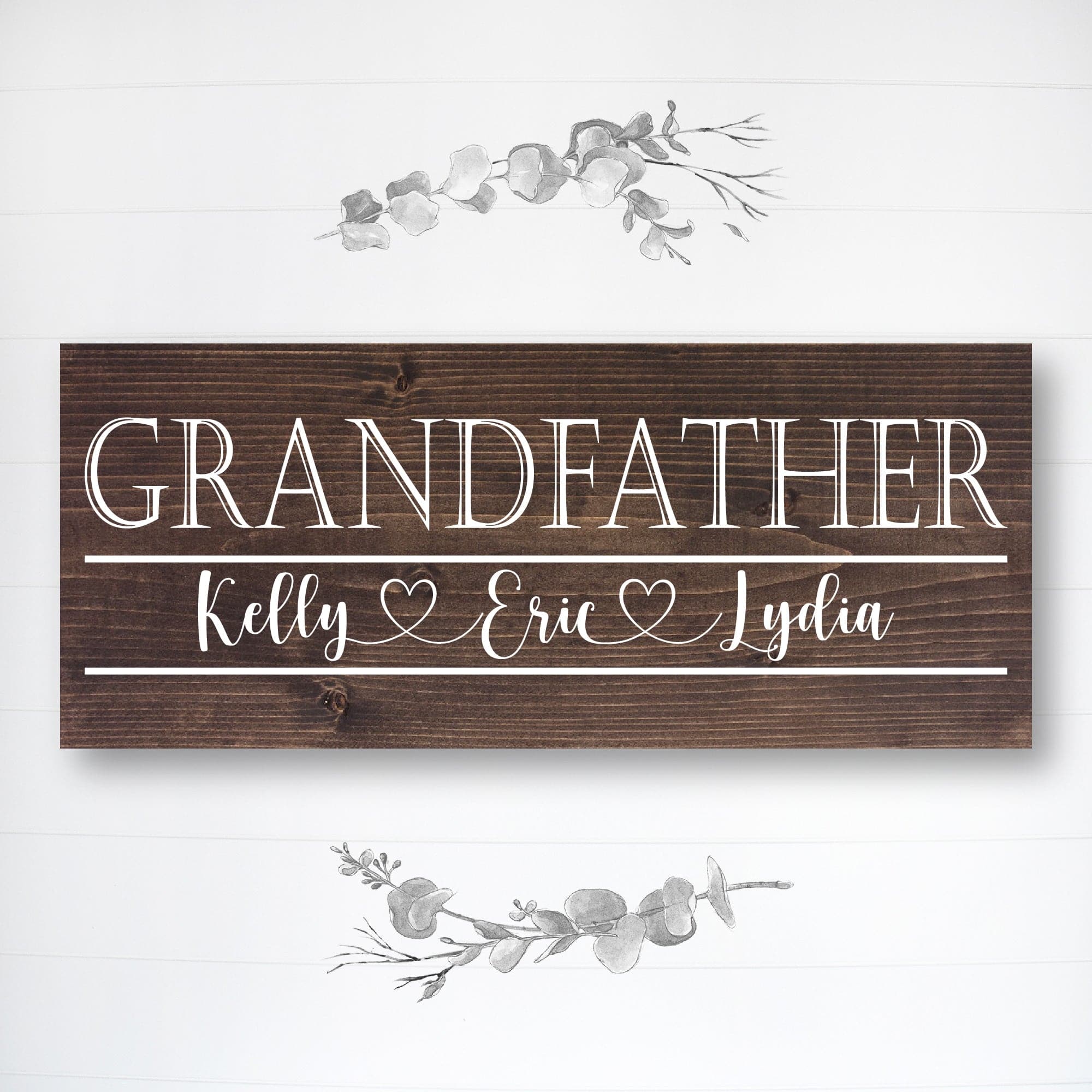 Grand Father - Custom Father's Day Sign - Dream Big Printables