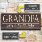 Grand Pa - Custom Father's Day Sign - Dream Big Printables