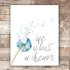 Life Is But a Dream Art Print - Unframed - 8x10 - Dream Big Printables