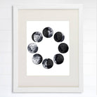 Moon Phases Wall Art Print - 8x10 - Dream Big Printables