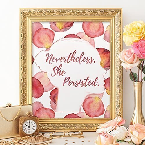 Nevertheless She Persisted Art Print - 8x10 - Dream Big Printables