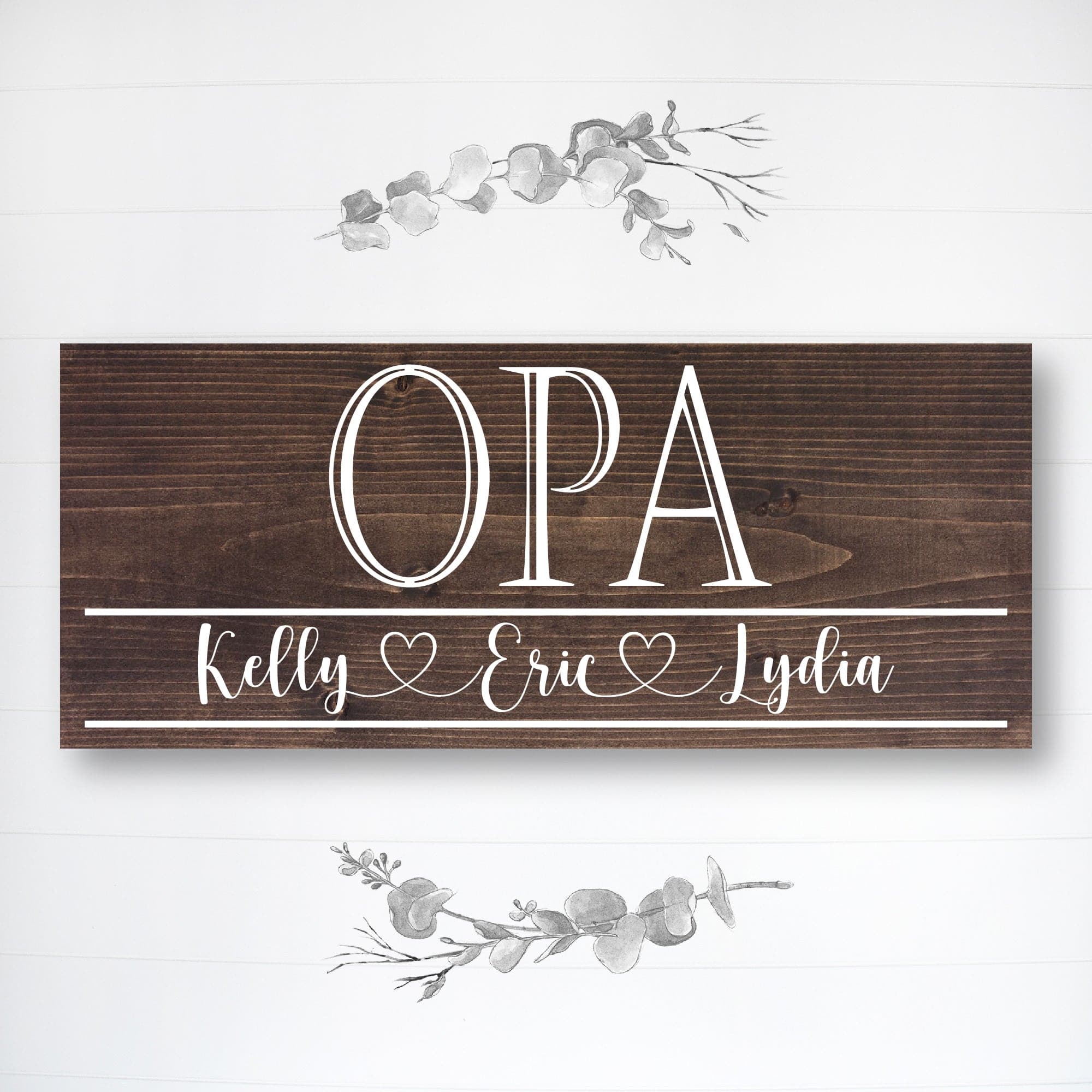 Opa - Custom Father's Day Sign - Dream Big Printables