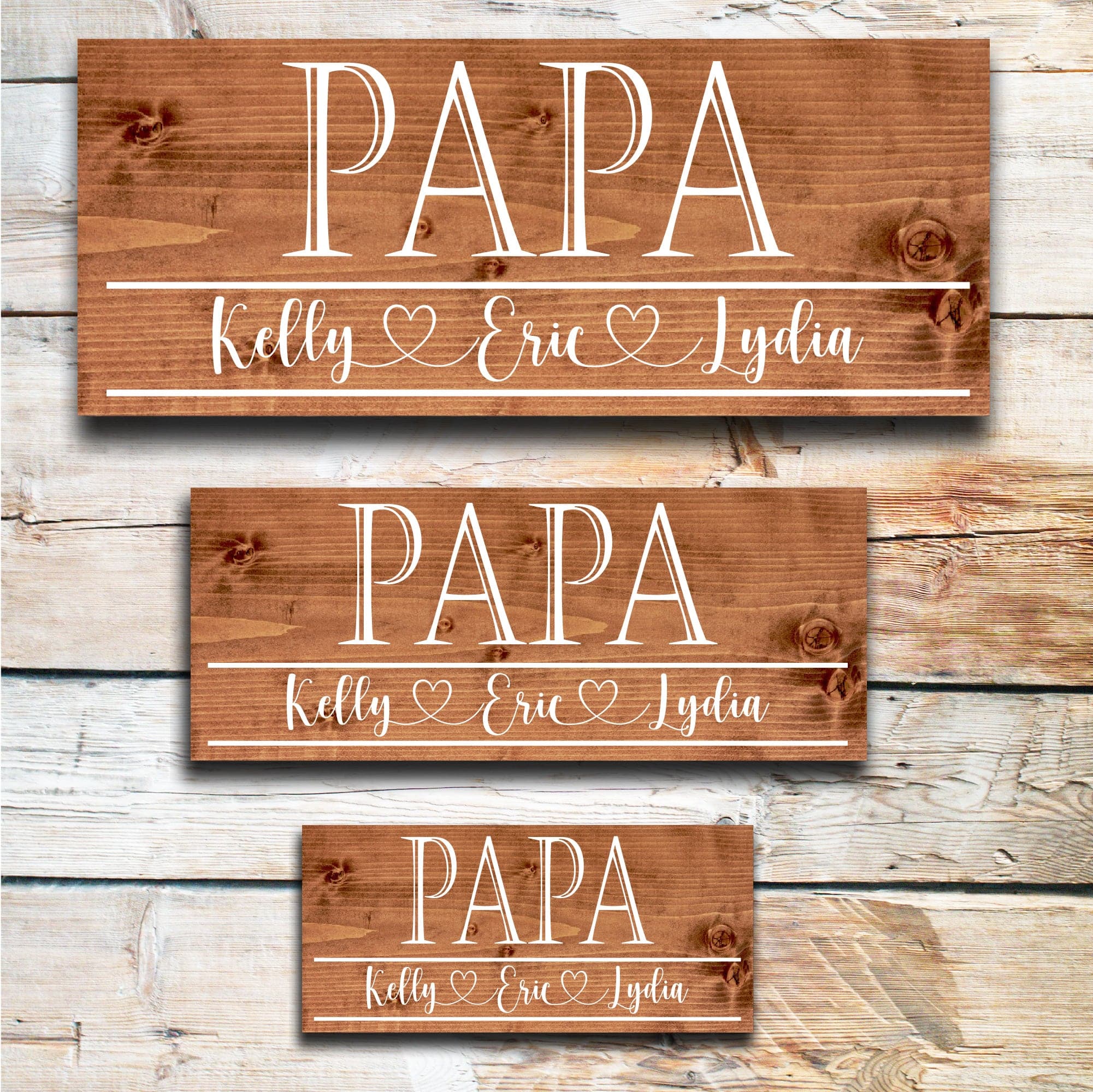 Papa - Custom Father's Day Sign - Dream Big Printables