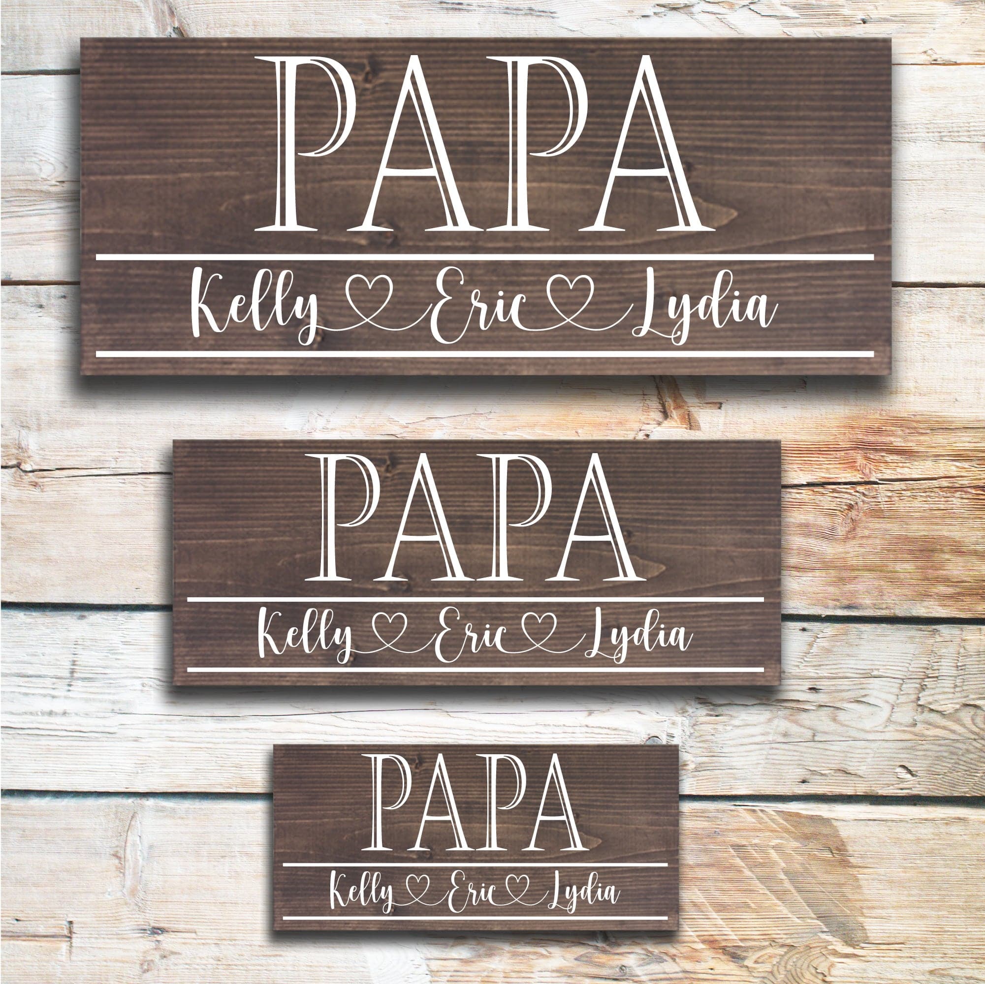 Papa - Custom Father's Day Sign - Dream Big Printables