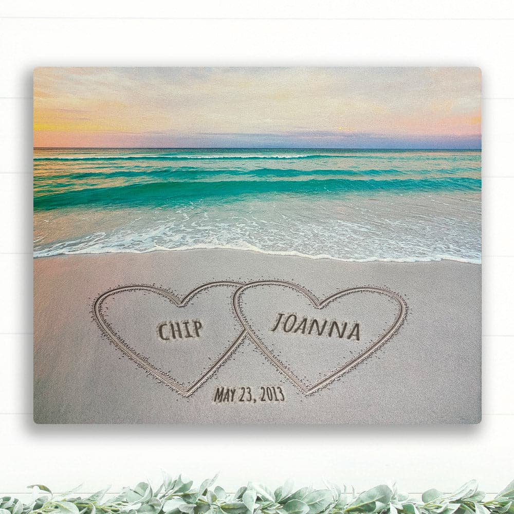 Personalized Names Written in Sand - Beach - 16x20 - Dream Big Printables