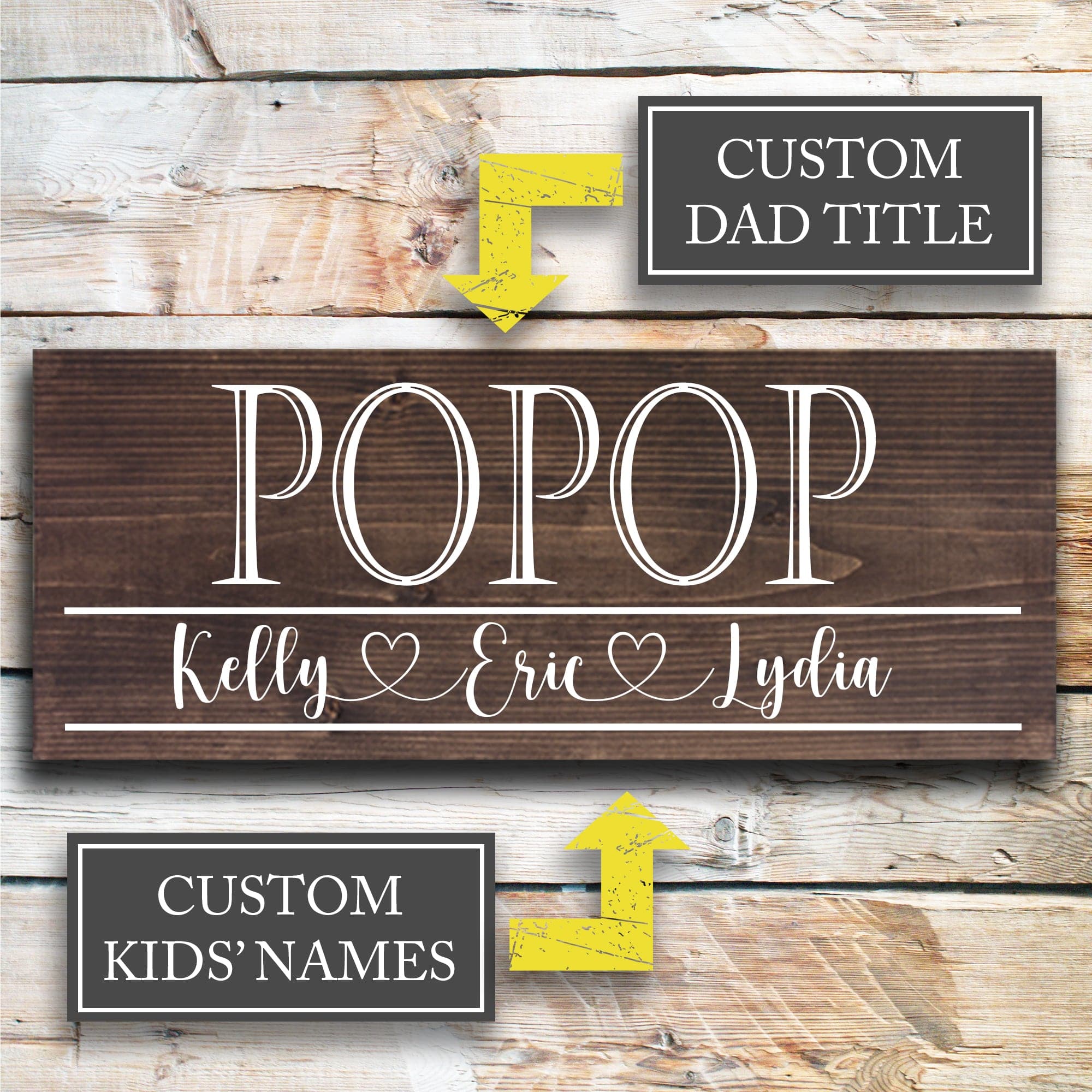 Popop - Custom Father's Day Sign - Dream Big Printables