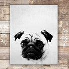 Pug Wall Art Print - Unframed - 8x10 - Dream Big Printables