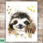 Sloth Art Print - Unframed - 11x14 - Dream Big Printables