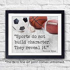 Sports Quotes Wall Art Print - 8x10 | Baseball, Basketball, Football, Soccer - Dream Big Printables