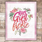 This Girl Is Fierce Art Print - Unframed - 8x10 - Dream Big Printables