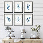 Trendy Eucalyptus Dark Blue Art Prints (Set of 6) - 8x10s - Dream Big Printables