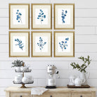 Trendy Eucalyptus Dark Blue Art Prints (Set of 6) - 8x10s - Dream Big Printables