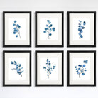 Trendy Eucalyptus Dark Blue Art Prints (Set of 6) - 8x10s - Dream Big Printables