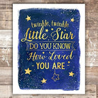 Twinkle Twinkle Little Star Print - Unframed - 8x10 - Dream Big Printables