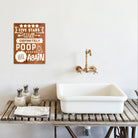 Will Poop Here Again - Dream Big Printables