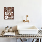 Will Poop Here Again - Dream Big Printables