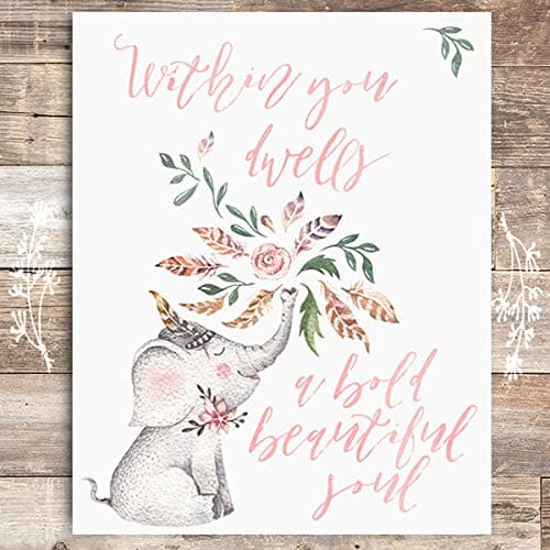 Within You Dwells A Bold Beautiful Soul Art Print - Unframed - 8x10 - Dream Big Printables