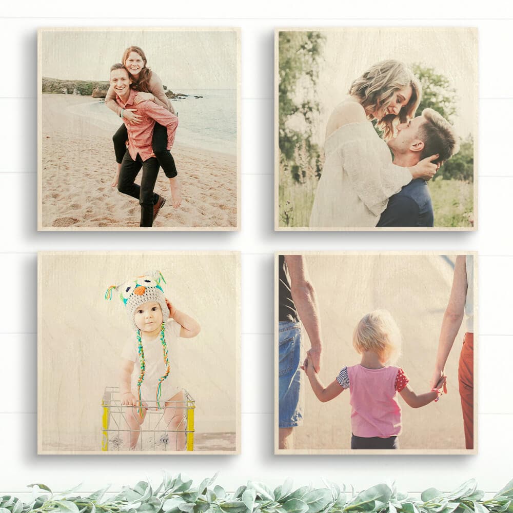 Wood Photo Squares - Dream Big Printables