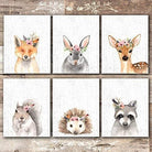 Woodland Animals Nursery Wall Art Prints (Set of 6) - 8x10s - Dream Big Printables